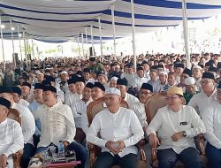Tabligh Akbar HUT OKU Selatan ke-22, Ribuan Jamaah Padati Stadion Mini Bumi Agung