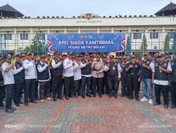 Kombes Pol Sumarni,Sik Kapolres Metro Bekasi Pimpin Kegiatan Apel Kamtibmas