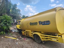 Diduga Mobil Tangki Minyak Ilegal Alami Kecelakaan, PJS Muba Desak APH Proses Hukum Tegas