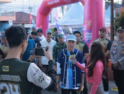 Sambut HUT Palembang ke-1343, Ribuan Warga Ikuti Roadshow Jalan Sehat