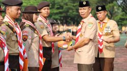 Sebanyak 1.251 anggota Pramuka dari berbagai tingkatan resmi dikukuhkan sebagai Pramuka Garuda