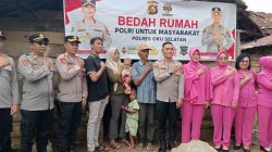 Program Bedah Rumah Polri untuk Masyarakat Hadir di Desa Sumberingin