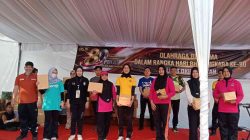 Ketua Umum KONI Erlina Virgosia Hadiri Olahraga Bersama Polres OKU Selatan