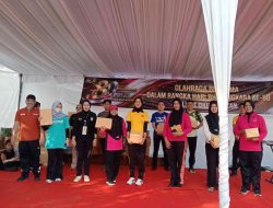 Ketua Umum KONI Erlina Virgosia Hadiri Olahraga Bersama Polres OKU Selatan