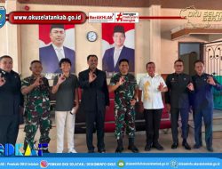 Bupati Terima Kunjungan Dan Puslatpur Kodiklat TNI AD Upaya Pererat TNI dan Pemda OKU Selatan