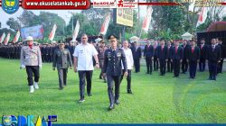 Bupati Hadiri Upacara HUT Bhayangkara Polri ke 80 Tahun di Polres OKU Selatan