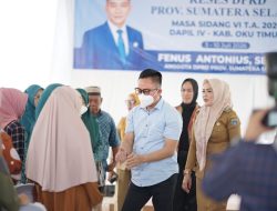 Fenus Antonius Anggota DPR Sumsel Reses Serap Aspirasi Masyarakat OKU Timur