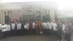 Tim Sukses Calon Kepala Desa Tridayasakti Sumitra Sangat Antusias Mendampingi Penyerahan Berkas Ke Sekretariat Panitia Pilkades