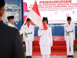 40 Putra -Putri Terbaik OKU Timur Resmi Dikukuhkan Sebagai Pasukan Pengibar Bendera Pusaka