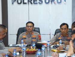 Kapolres OKU Timur Pimpin Rapat Anev Kinerja dan Tanggap darurat Karhutla